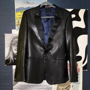 ASOS Sequin Tuxedo Jacket